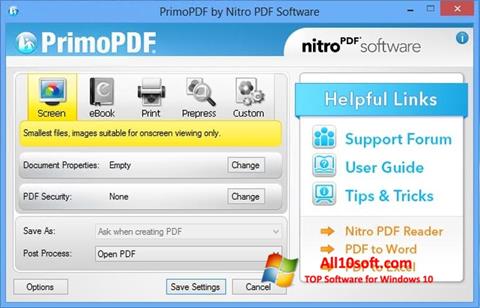 Screenshot PrimoPDF für Windows 10