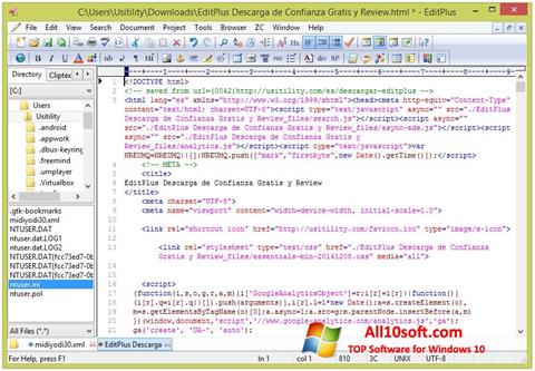 Screenshot EditPlus für Windows 10