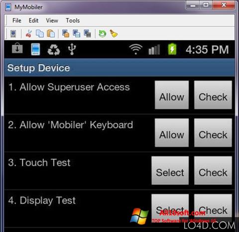 Screenshot MyMobiler für Windows 10