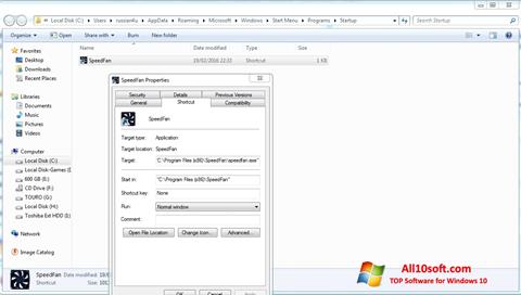 Screenshot SpeedFan für Windows 10