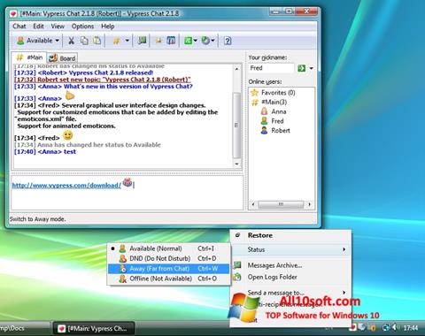 Screenshot Vypress Chat für Windows 10