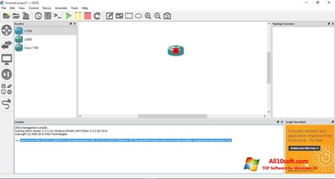 Screenshot GNS3 für Windows 10