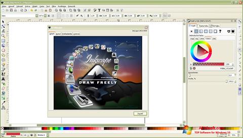 Screenshot Inkscape für Windows 10