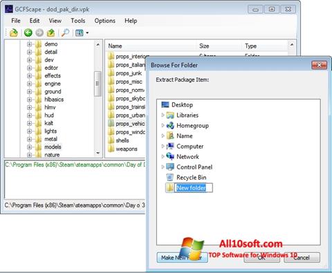 Screenshot GCFScape für Windows 10