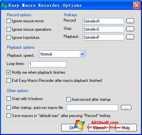 Screenshot Easy Macro Recorder für Windows 10