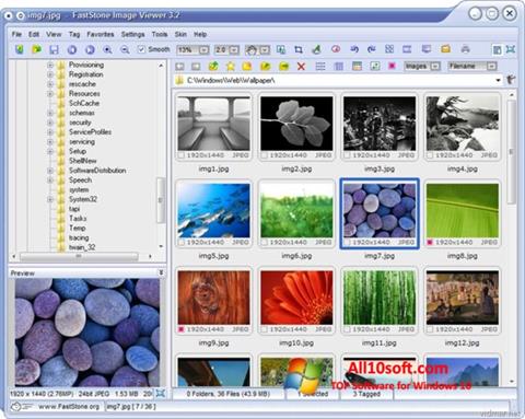 Screenshot FastStone Image Viewer für Windows 10