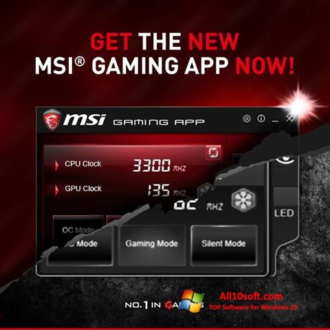 Screenshot MSI Gaming App für Windows 10