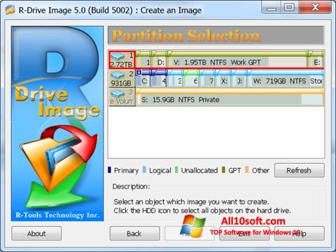 Screenshot R-Drive Image für Windows 10