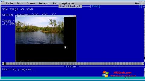 Screenshot QBasic für Windows 10