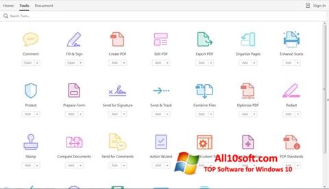 Screenshot Adobe Acrobat Pro für Windows 10