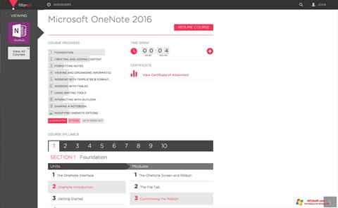 Screenshot Microsoft OneNote für Windows 10