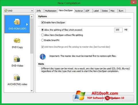 Screenshot Nero Image Drive für Windows 10