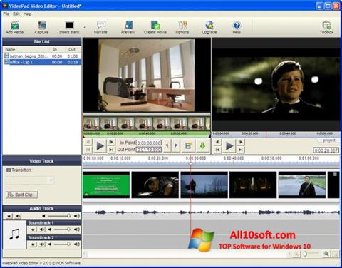 Screenshot VideoPad Video Editor für Windows 10
