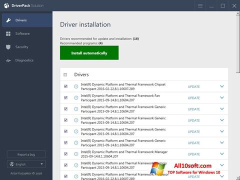 Screenshot DriverPack Solution Online für Windows 10