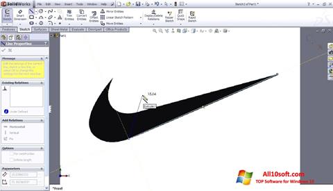 Screenshot SolidWorks für Windows 10
