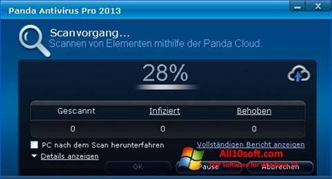 Screenshot Panda Antivirus Pro für Windows 10