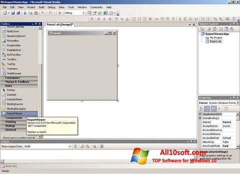 Screenshot Microsoft Visual Studio Express für Windows 10
