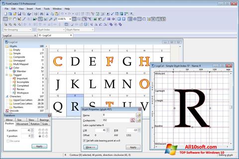 Screenshot Font Creator für Windows 10