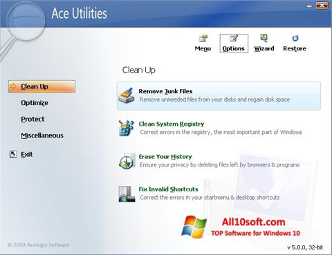 Screenshot Ace Utilities für Windows 10