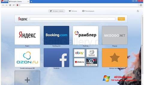 Screenshot Opera Next für Windows 10