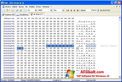 Screenshot HxD Hex Editor für Windows 10