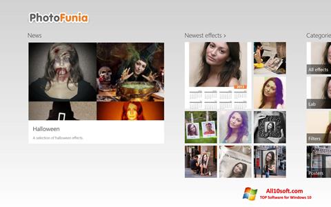 Screenshot PhotoFunia für Windows 10