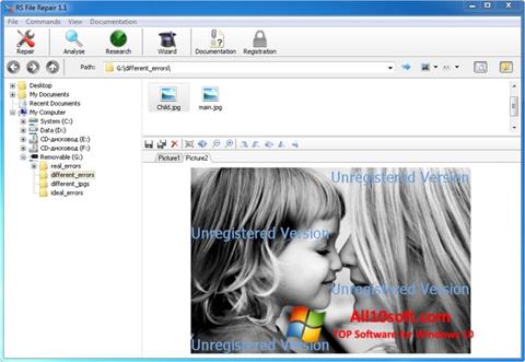 Screenshot File Repair für Windows 10
