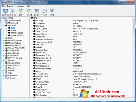 Screenshot ASTRA32 für Windows 10