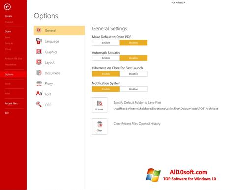 Screenshot PDF Architect für Windows 10
