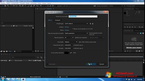 Screenshot Adobe After Effects CC für Windows 10