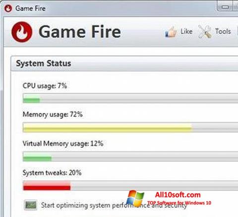 Screenshot Game Fire für Windows 10