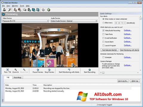 Screenshot WebCam Monitor für Windows 10