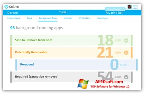 Screenshot Soluto für Windows 10