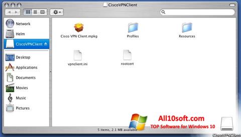 Screenshot Cisco VPN Client für Windows 10