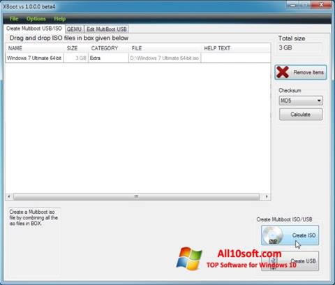 Screenshot XBoot für Windows 10