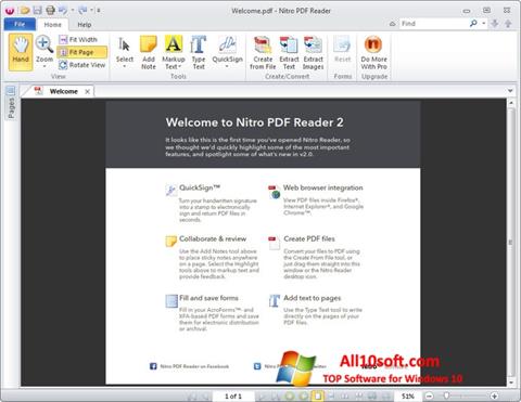 Screenshot Nitro PDF Reader für Windows 10
