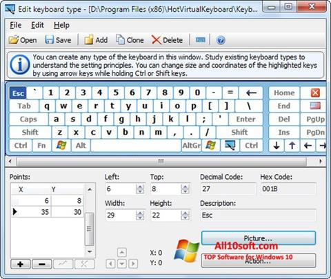 Screenshot Virtual Keyboard für Windows 10