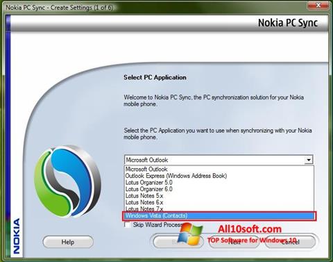 Screenshot Nokia PC Suite für Windows 10