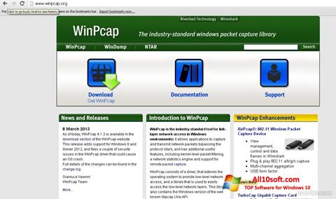 Screenshot WinPcap für Windows 10