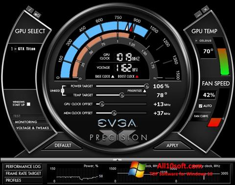 Screenshot EVGA Precision X für Windows 10