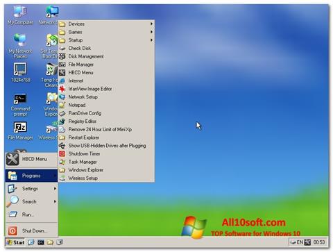 Screenshot Hirens Boot CD für Windows 10