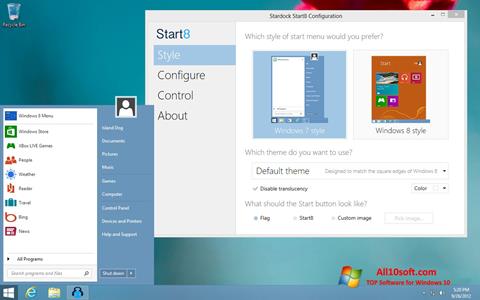 Screenshot Start8 für Windows 10