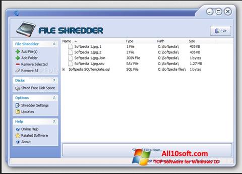 Screenshot File Shredder für Windows 10