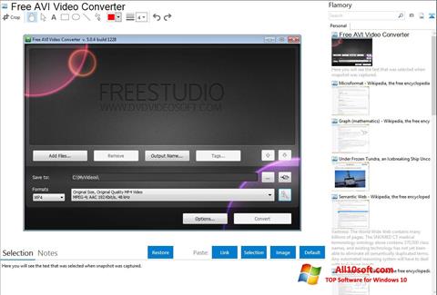 Screenshot Free AVI Video Converter für Windows 10