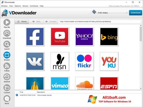 Screenshot VDownloader für Windows 10