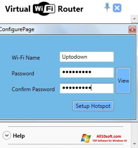 Screenshot Virtual WiFi Router für Windows 10
