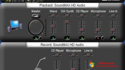 Screenshot SoundMAX für Windows 10