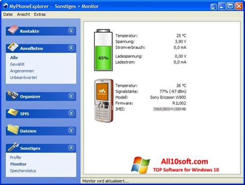 Screenshot MyPhoneExplorer für Windows 10