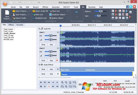 Screenshot AVS Audio Editor für Windows 10