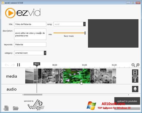 Screenshot Ezvid für Windows 10